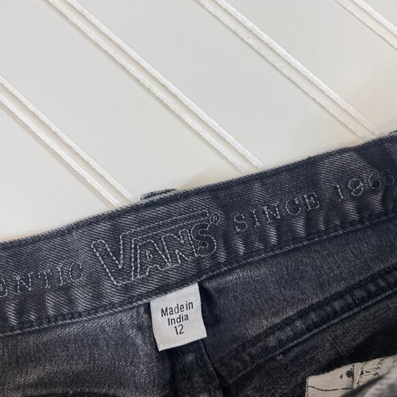 Vans Dark Grey Zip Hoodie Sweatshirt & Straight Leg Jeans Size Boys 12 - Picture 3 of 5